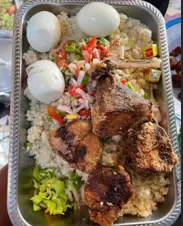 Attiéké avec poissons